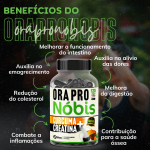 1 Ora-Pro-Nóbis + Cúrcuma+ Creatina 120 Cápsulas 500mg Premium - Imagem 7