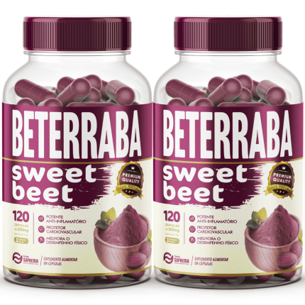 2 Beterraba 240 Cápsulas 500mg Premium
