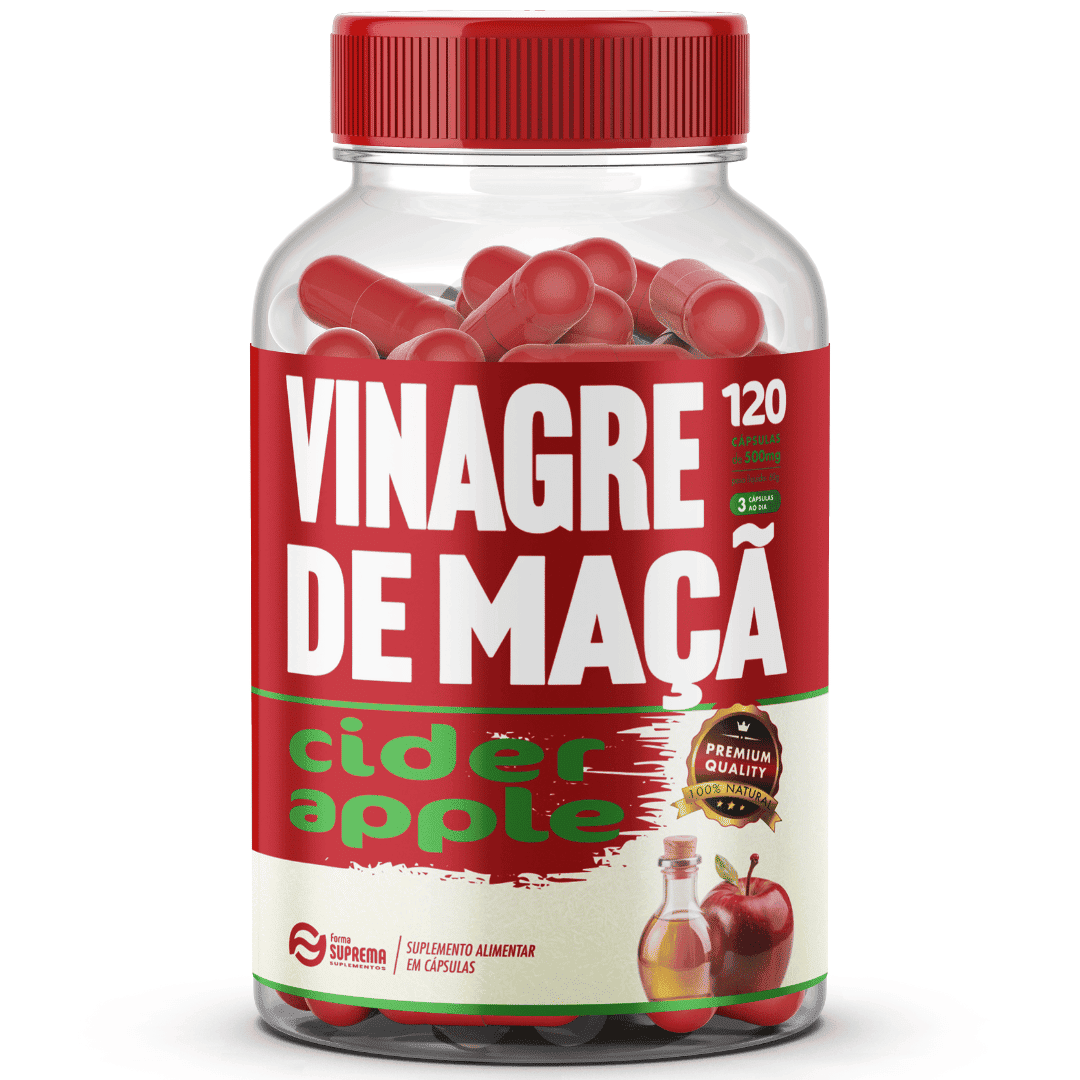 6 1 Vinagre de Maçã 120 Cápsulas 500mg Premium - Imagem 1