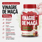 Vinagre de Maçã 120 Cápsulas 500mg Premium - Imagem 4