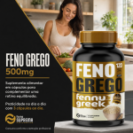 Feno Grego 120 Cápsulas 500mg Premium - Imagem 3