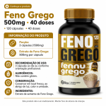 Feno Grego 120 Cápsulas 500mg Premium - Imagem 4