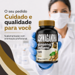 Ashwagandha Ginseng Indiano 120 Cápsulas 500mg Premium - Imagem 2
