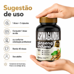 Ashwagandha Ginseng Indiano 120 Cápsulas 500mg Premium - Imagem 7