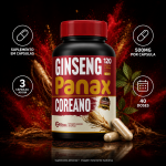 Ginseng Panax Coreano 120 Cápsulas 500mg Premium - Imagem 4