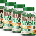 4 Ora-pro-nóbis + Cúrcuma + Gengibre 480 Cápsulas 500mg Premium