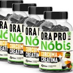 4 Ora-Pro-Nóbis + Cúrcuma+ Creatina 480 Cápsulas 500mg Premium