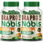 2 Ora-pro-nóbis + Cúrcuma + Gengibre 240 Cápsulas 500mg Premium - Imagem 2