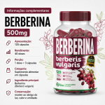 Berberina 120 Cápsulas 500mg Premium - Imagem 4
