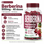 Berberina + Morosil Vitamin C Ação Inibidora 240 Cápsulas 500mg Premium - Imagem 2